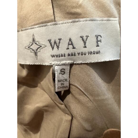 WAYF – Vesper Double-Breasted Satin Blazer – Charcoal – Size Small - Picture 2 of 4